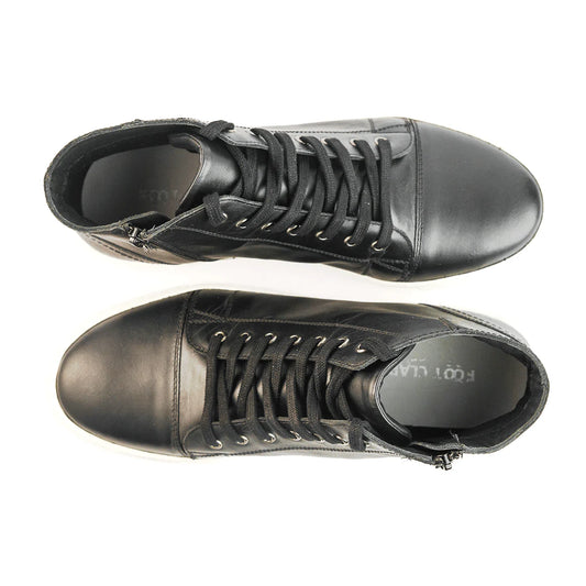 Men Mid-Top Black Sneakers