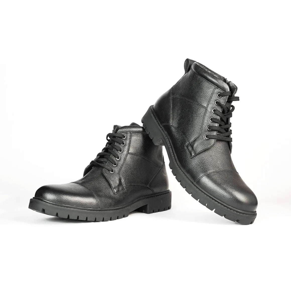 Men Black Leather Boots