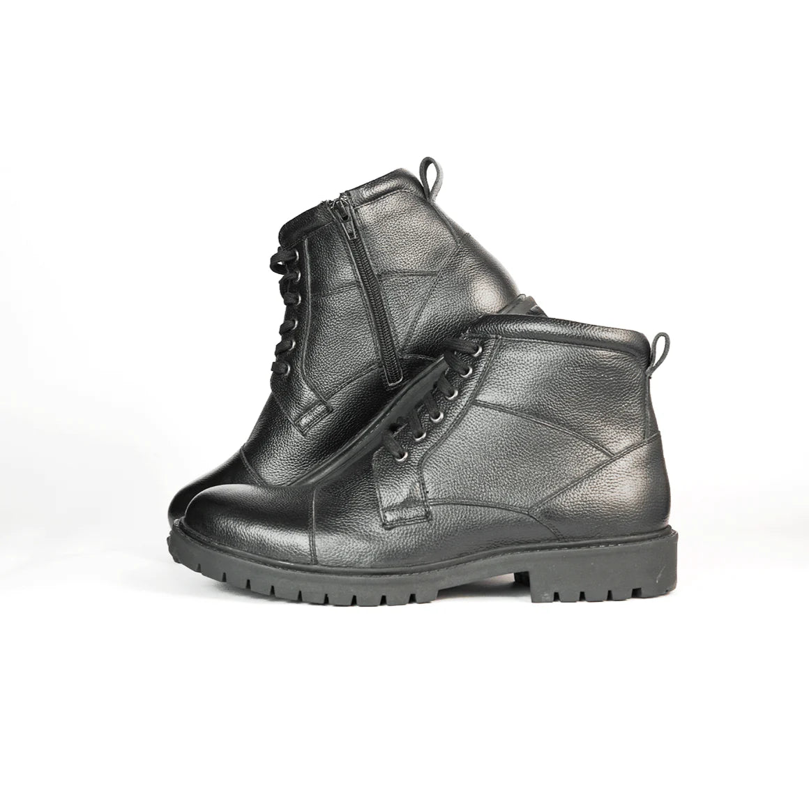 Men Black Leather Boots