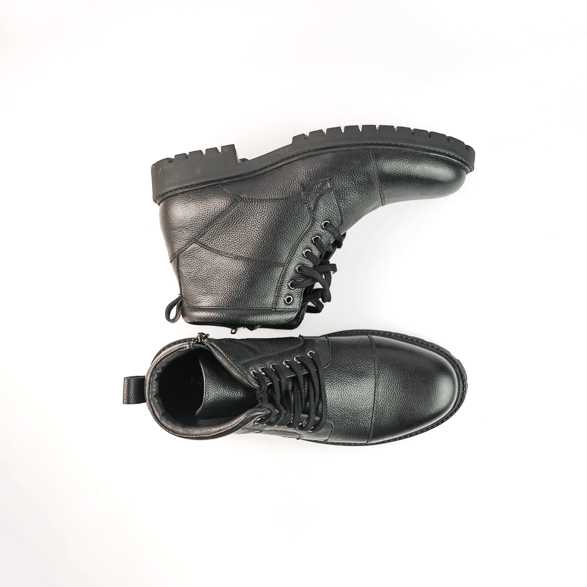 Men Black leather Boots